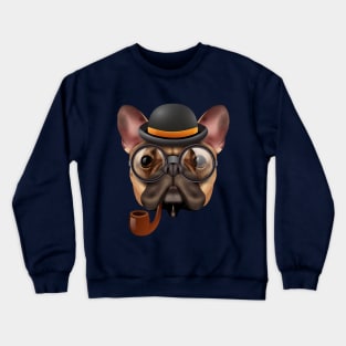 smoking dog Crewneck Sweatshirt